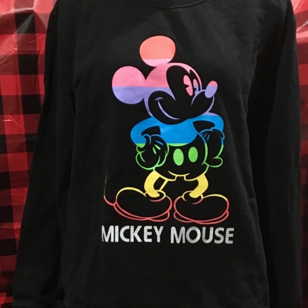 Disneyland Paris Rainbow Mickey Mouse crewneck sweatshirt